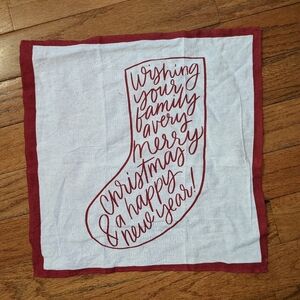 $3 w/ bundle Tea towel stocking Merry Christmas